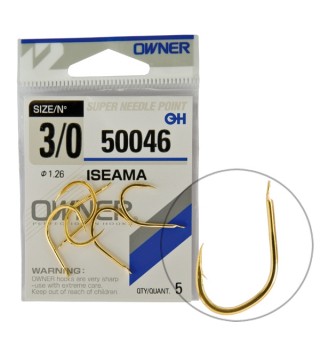 OWNER 50046 ISEAMA GOLD lapkás horog - 7