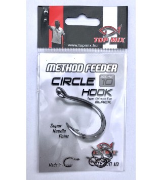 TOP MIX Method Feeder Circle Hook horog #10