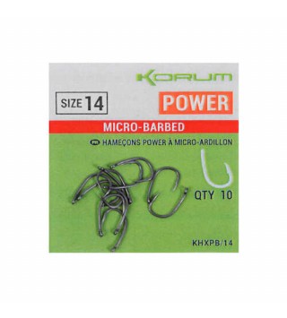 Korum XPERT Power MICRO BARBED Hooks füles horog - 12 
