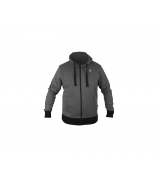PRESTON New Grey Zip Hoodie pulóver - M