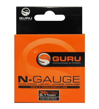 GURU N-Gauge monofil előkezsinór 12 lb - 0,25mm - 100m