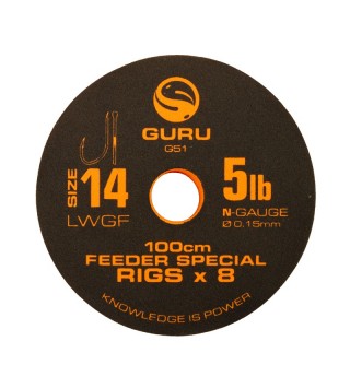 GURU LWGF Feeder Special Rig 100cm előkötött horog - 16 