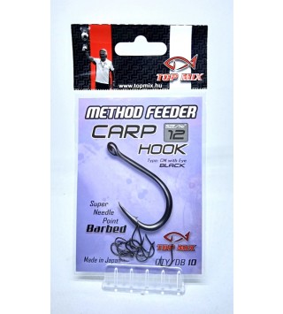 TOP MIX Method Feeder Carp Hook horog Micro Barbed #10