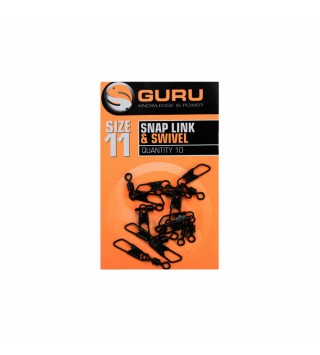 GURU Size 11 Snap Link + Swivel kapcsos forgó