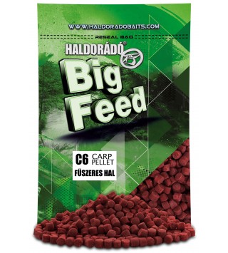 Haldorádó Big Feed - C6 Pellet - Fűszeres Hal