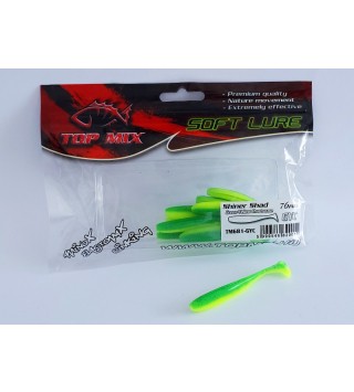 Top Mix Shiner Shad gumihal Green-Yellow Chartreuse 76 mm 