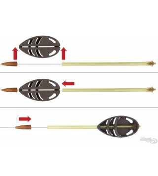 HALDORÁDÓ QC Arrow Method Feeder kosár 60 g