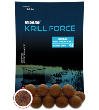 Haldorádó KRILL FORCE Boilie Long Life 24 mm - Krill Indian Spice