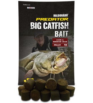 Haldorádó Catfish Bait Pellet 24 mm - Liver & Monster Crab 1 kg