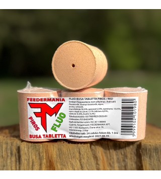 Feedermánia Fluo Busa Tabletta Hidegvízi Gyorsan Oldódó - Piros