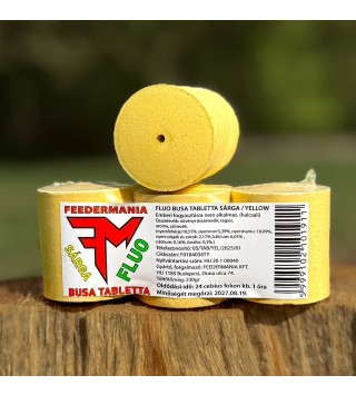 Feedermánia Fluo Busa Tabletta Hidegvízi Gyorsan Oldódó - Sárga